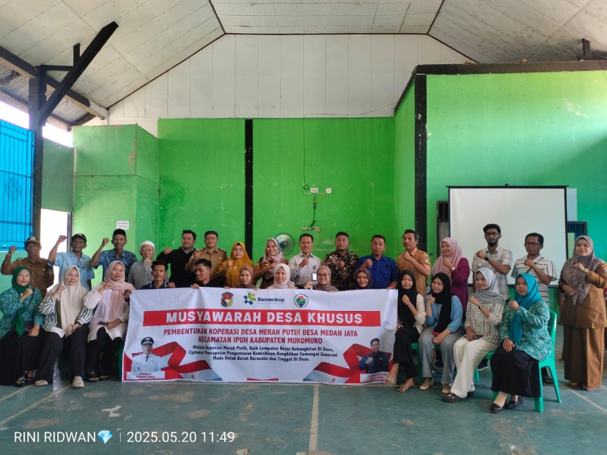 Koperasi Desa Merah Putih Desa Medan Jaya Terbentuk, Kades : Mesin Penggerak Ekonomi Desa