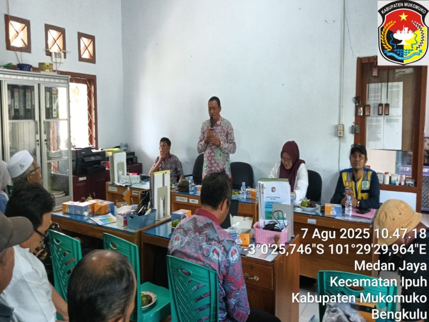 Kegiatan Sosialisasi Jaringan Irigasi Air Tanah (JIAT) Desa Medan Jaya 