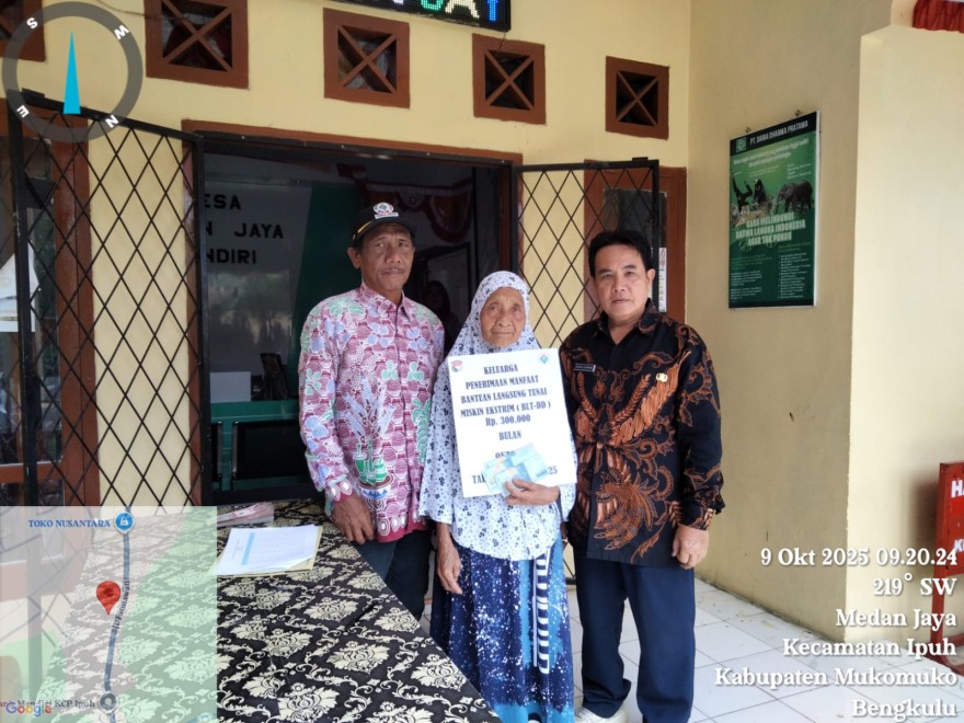 Warga Desa Medan Jaya Terima BLT Rp300 Ribu, Kades Afrizal Imbau Gunakan Bantuan dengan Bijak